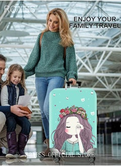 roaiss 8 Piece Travel Accessories Set Includes Luggage Cover, Luggage Tag, 2 Straps, 1 Buckle, 1 Card Holder, Stickers, and 1 Scale, Perfect for Travel and Going out Unisex  - Image 2
