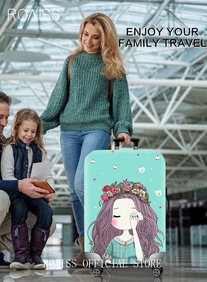 roaiss 8 Piece Travel Accessories Set Includes Luggage Cover, Luggage Tag, 2 Straps, 1 Buckle, 1 Card Holder, Stickers, and 1 Scale, Perfect for Travel and Going out Unisex  - Image 2