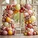 Partycus Dusty Pink Yellow Balloon Arch Kit Double Stuffed Mauve Pink Mustard Light Yellow White Sand Balloon Garland for Baby Shower Birthday Bee Groovy Boho Rainbow Sunshine Party Decoration - Image 2