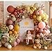 Partycus Dusty Pink Yellow Balloon Arch Kit Double Stuffed Mauve Pink Mustard Light Yellow White Sand Balloon Garland for Baby Shower Birthday Bee Groovy Boho Rainbow Sunshine Party Decoration - Image 4