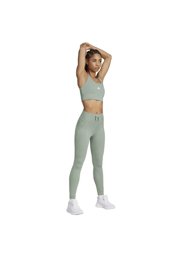 Adidas adidas Run Ess 1/1 TGT Green Running TIGHTS for Women - 2XSS