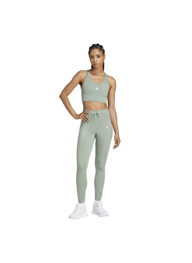 Adidas adidas Run Ess 1/1 TGT Green Running TIGHTS for Women - 2XSS  - Image 5