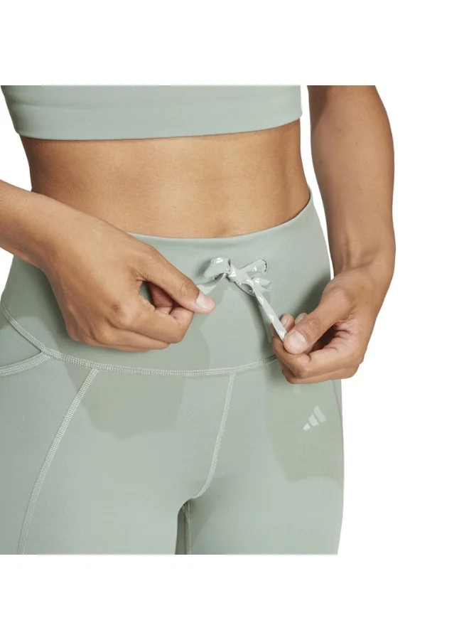 Adidas adidas Run Ess 1/1 TGT Green Running TIGHTS for Women - 2XSS