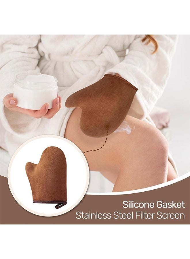 2 PCS Soft Tanning Glove Self Tanner Double Sided Design Self Tanning Glove With Thumb Reusable Applicator for Bronzed Streak Appearance - Image 5