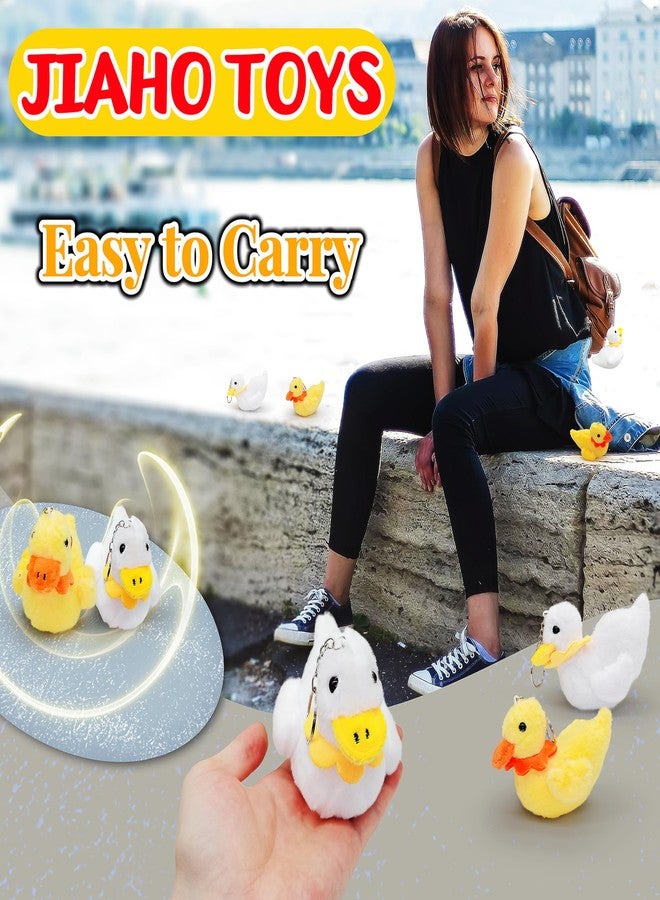 JIAHO 2 Pcs Duck Stuffed Animal Plush Toys, Kawaii Duck Plushies for Girls, Boys and Babies, Adorable Small Stuffed Animals Doll, Cute Plush Toys for Kids Prizes, Party Favors, Christmas Decorations - Image 5