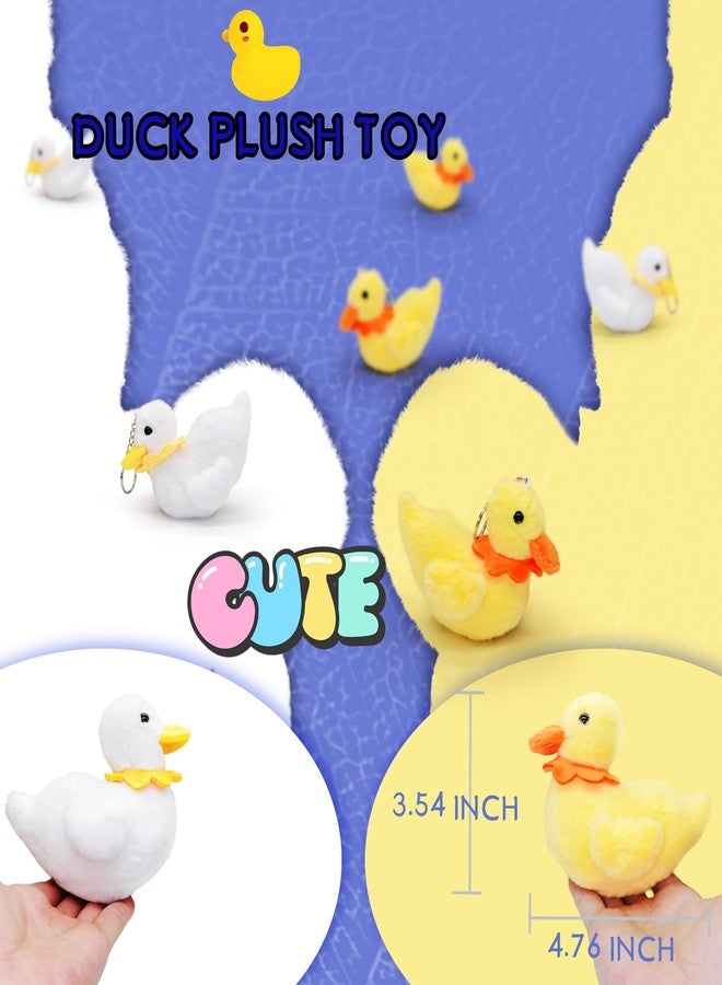 JIAHO 2 Pcs Duck Stuffed Animal Plush Toys, Kawaii Duck Plushies for Girls, Boys and Babies, Adorable Small Stuffed Animals Doll, Cute Plush Toys for Kids Prizes, Party Favors, Christmas Decorations - Image 3