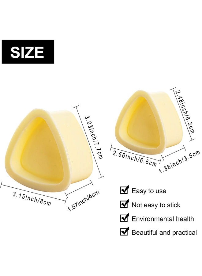 2 Pieces Rice Ball Mould Makers, Onigiri Mold Triangle, Triangle Sushi Mold Making Kit For Home DIY Japanese Boxed Meal Or Children Bento - Image 2