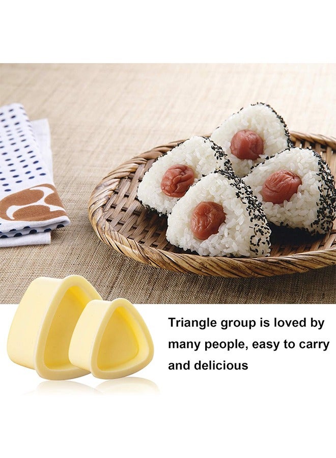 2 Pieces Rice Ball Mould Makers, Onigiri Mold Triangle, Triangle Sushi Mold Making Kit For Home DIY Japanese Boxed Meal Or Children Bento - Image 5
