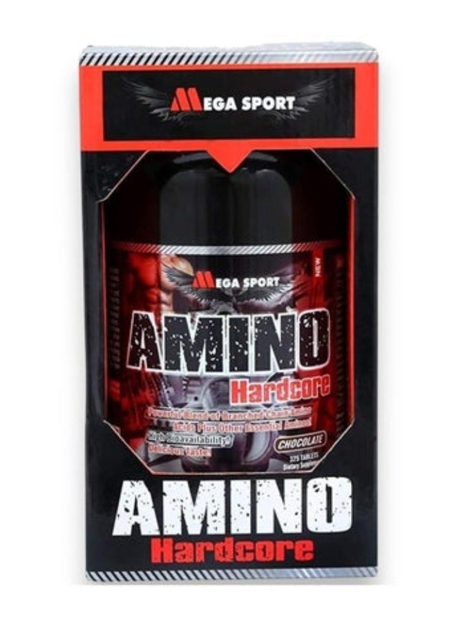Mega Sport Amino Hardcore, chocolate Flavour, 325 Tablets  - Image 1