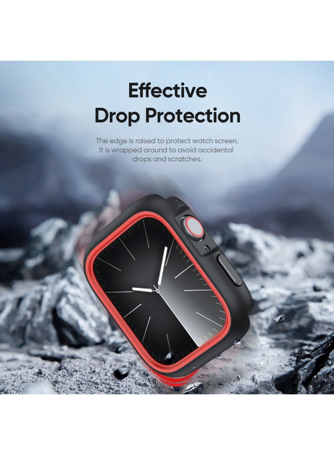 Loquat Applicable IWatch10 For Apple Watch Protective Case TPU Drop-resistant Watch Frame Hollow SE Soft Case Cover Cross Border-Color:Midnight Blue/blue-Dimensions:For Apple Watch Series 10 (42MM)  - Image 3