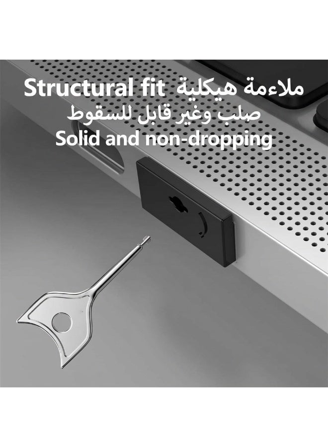 USB Port Blocker Set with Key, USB A Dust Cap Female Port Protector, Locking USB Port and Dust Blocker for Computers, TVs, Routers, Black,10Pcs - Image 2