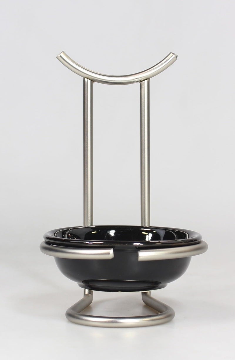 Spectrum Diversified Euro Spoon Rest with Ceramic Dish, Satin Nickel - Image 3