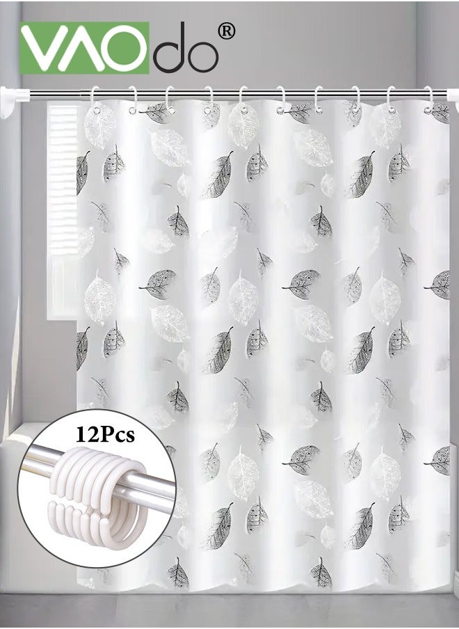 VAOdo - Shower Curtain Liner With Plastic Hanging Ring Colored Triangle PEVA Shower Curtain with Rustproof Metal Grommet and 3 Magnetic Weights Odor Free Shower Liner 180*200 CM - Image 1