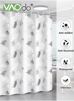 VAOdo Shower Curtain Liner With Plastic Hanging Ring Colored Triangle PEVA Shower Curtain with Rustproof Metal Grommet and 3 Magnetic Weights Odor Free Shower Liner 180*200 CM  - Image 4