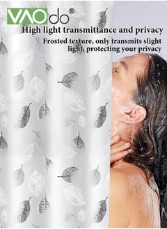 VAOdo Shower Curtain Liner With Plastic Hanging Ring Colored Triangle PEVA Shower Curtain with Rustproof Metal Grommet and 3 Magnetic Weights Odor Free Shower Liner 180*200 CM  - Image 2