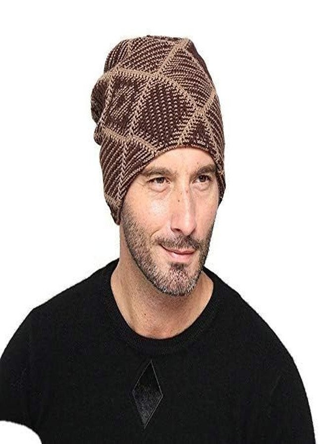 جيرن قبعات جيرن الصوفية، قبعة شتوية دافئة للرجال والنساء، قبعة مبطنة بالفرو، قبعة شتوية سميكة حرارية (مقاس واحد، ألفا، مقاس حر، بني) - Image 5