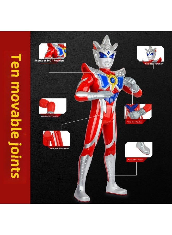 Children's Large Ottoman Toy Figure Salty Egg Superman Stall Sound And Light Tyro Men's Hand Model Toy-Color:1611 [sound And Light Mask Gift Box] - Image 4