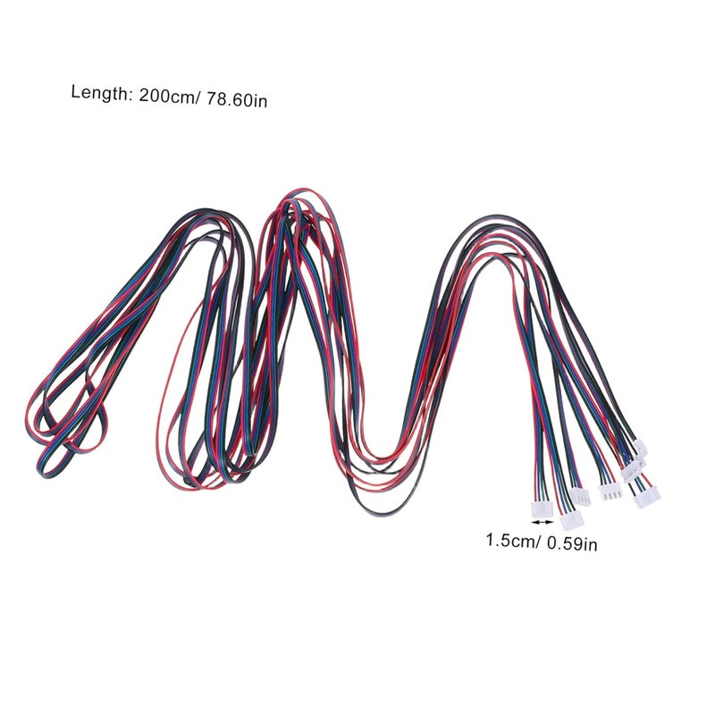 4Pcs Stepping Motor Connector Wires Parallel Extension Cables For CNC And Printer Applications - Image 3