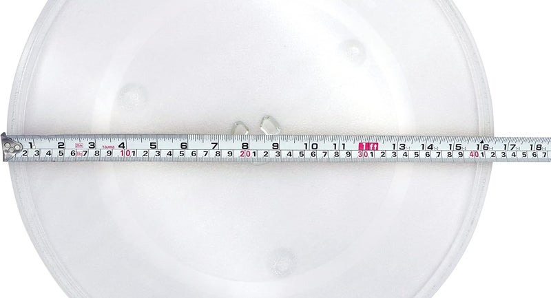METER STAR طبق دوار زجاجي للميكروويف F06014M00AP مقاس 16.5 بوصة، جزء بديل للصينية الزجاجية للميكروويف A06014M00AP مقاس 16.5 بوصة وآمن لغسالة الصحون. - Image 3