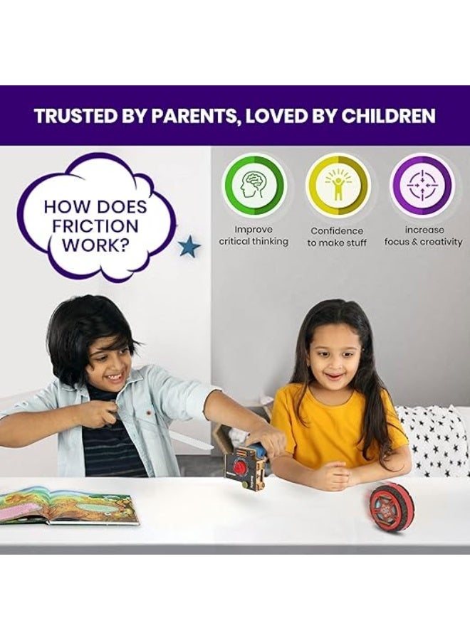 Smartivity DIY Toy | Spin Speed - 1800 RPM | Fast Speed, Amazing Stunts & Jumps | Educational & Construction Activity Game for Kids 6-14 | 81 Parts - Image 4