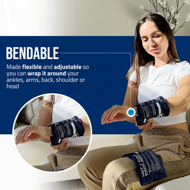 TrekProof Flexible Ice Pack for Pain Relief - Reusable Gel Pack for Knee, Shoulder, Ankle, Back, and More - Bendable for Customized Comfort - Image 3
