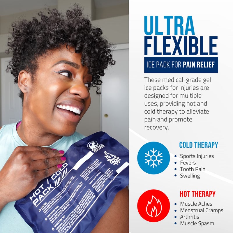 TrekProof Flexible Ice Pack for Pain Relief - Reusable Gel Pack for Knee, Shoulder, Ankle, Back, and More - Bendable for Customized Comfort - Image 2