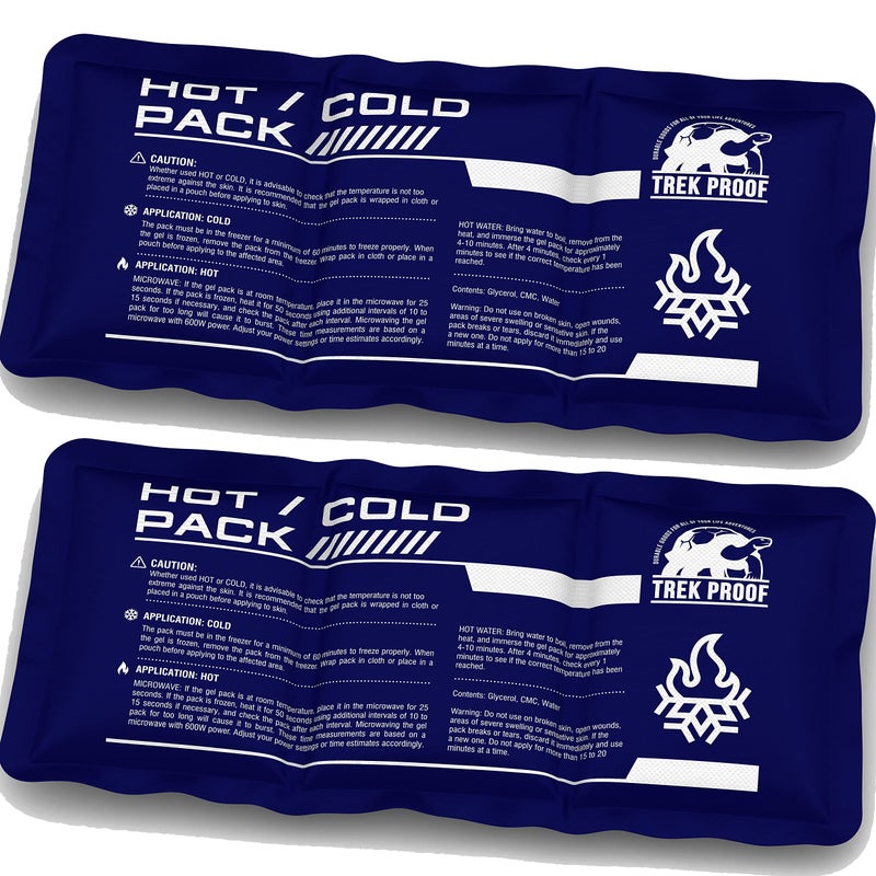 TrekProof Flexible Ice Pack for Pain Relief - Reusable Gel Pack for Knee, Shoulder, Ankle, Back, and More - Bendable for Customized Comfort - Image 1