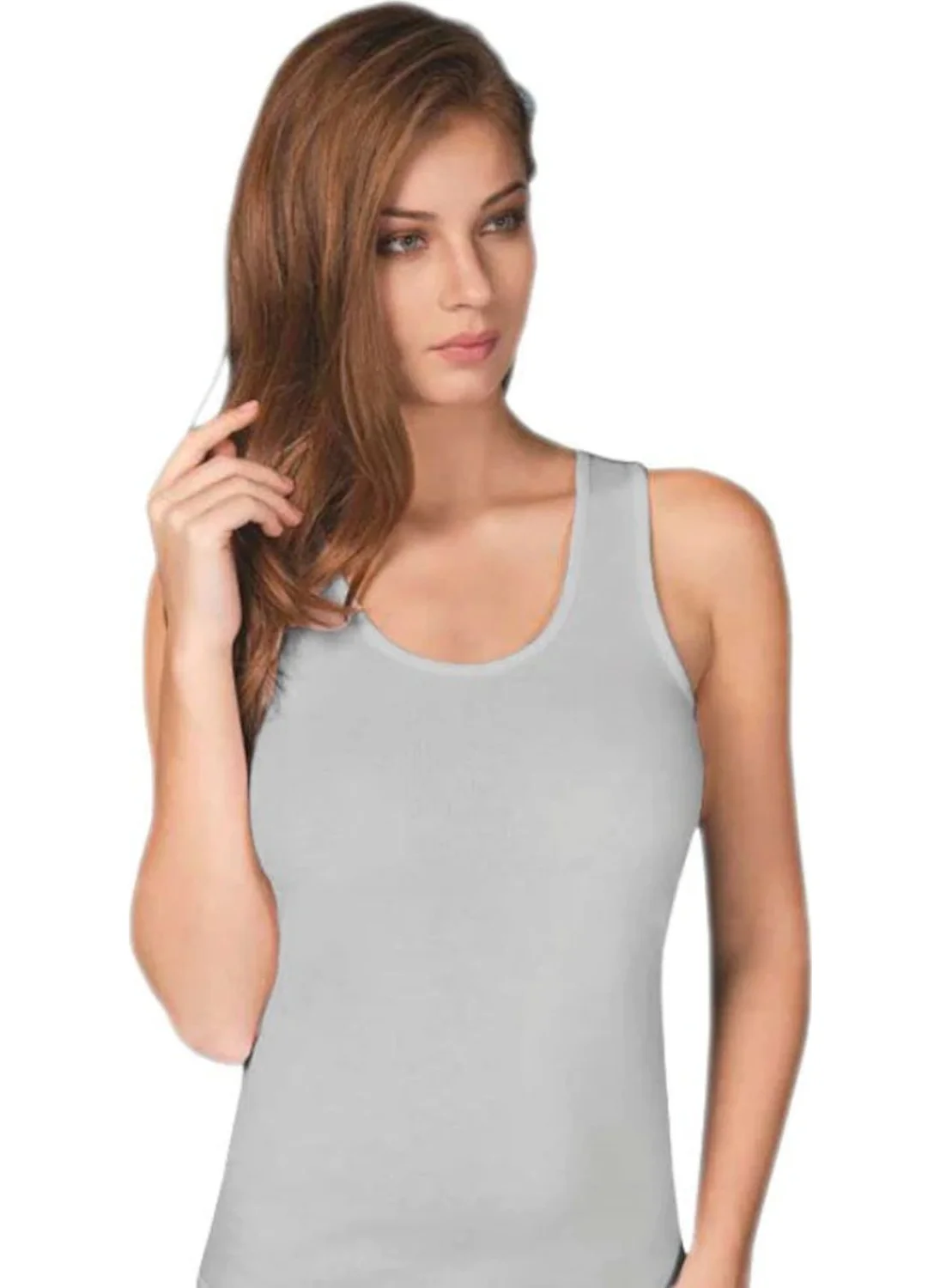 توتكو Women's Ribbed Wide Strap Undershirt 6 Pack