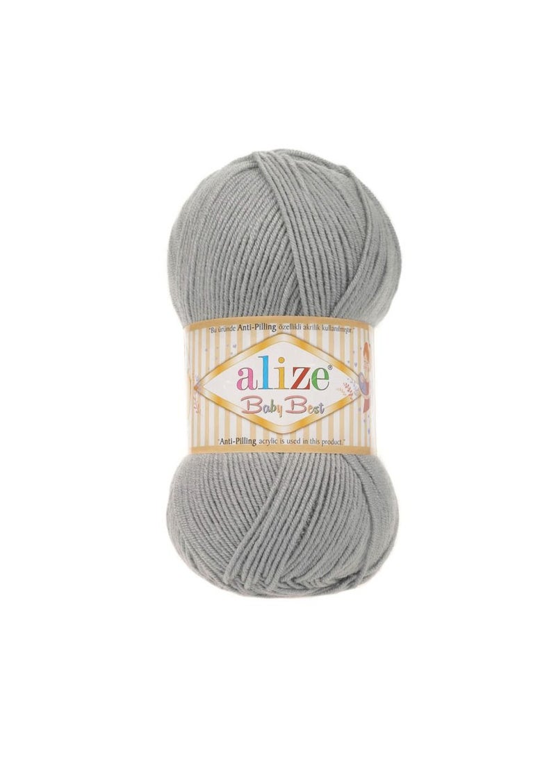 أليز خيوط أليز بيبي بيست أكريليك 344 رمادي