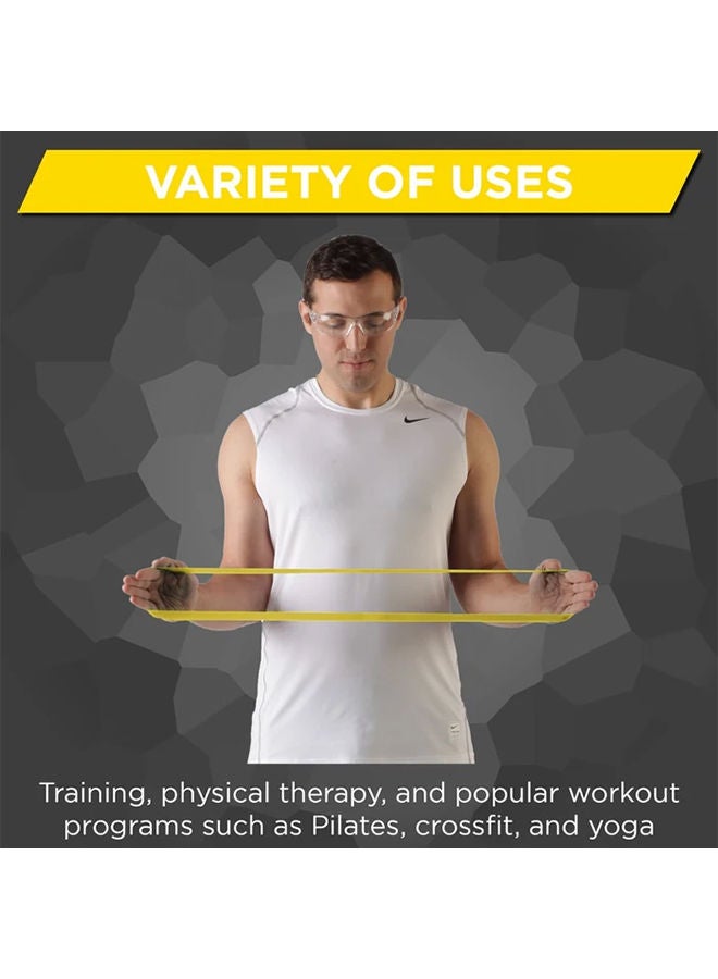 TheraBand Exercise Band Loops, Yellow, 8 Inch, Latex Resistance Loop Band for Strength Training, Physical Therapy, Rehabilitation & Lower Body Exercise - Image 3