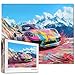 Aihonmin Racing Car Jigsaw Puzzle 1000 Pieces for Adult Racing Enthusiast Art Jigsaw Puzzle DIY Colorful Graffiti Car Craft Puzzles Colorful Handwork Puzzle Painting Jigsaw Puzzle for Home Decor Gifts - Image 2