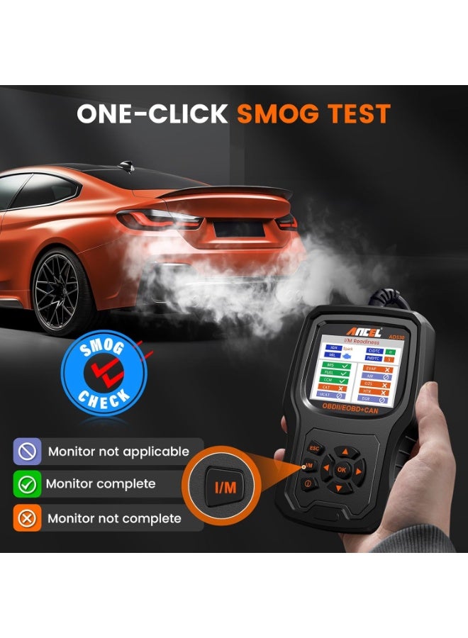 Ancel ANCEL AD530 OBD2 Scanner with Battery Test, 2 IN 1 Automotive Code Reader Check Engine Light & All OBD II Functions Car Tools and Diagnostics for 1996+ Vehicles(Upgraded AD310) - Image 5