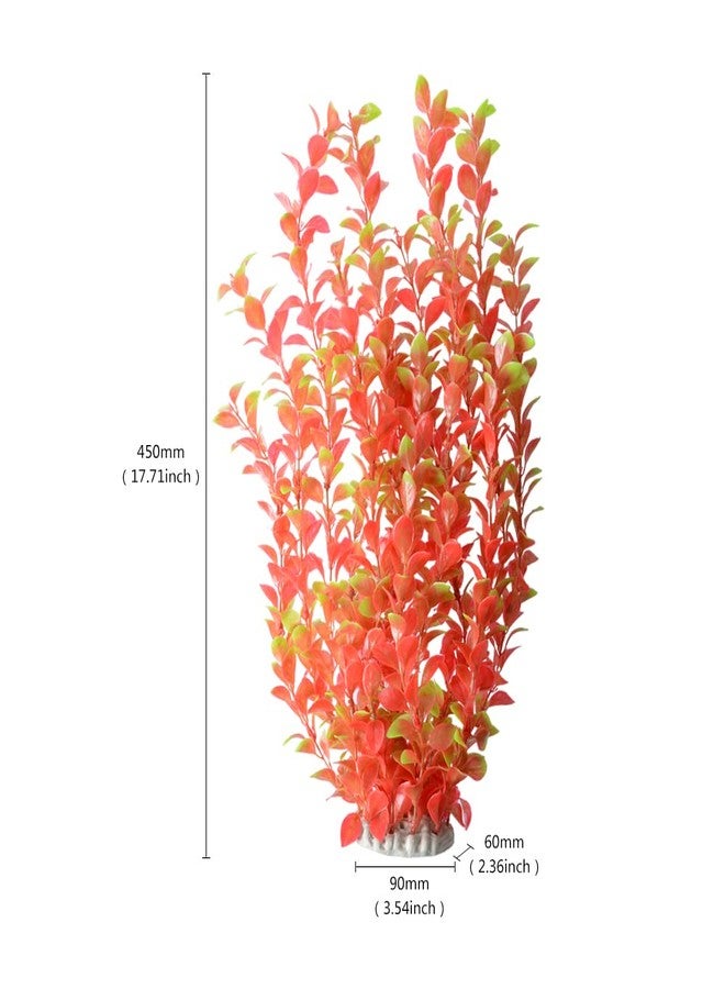 Saim Aquarium Artificial Plastic Plants Decor Fish Tank Ornament 16" Height Assorted Color - Image 2