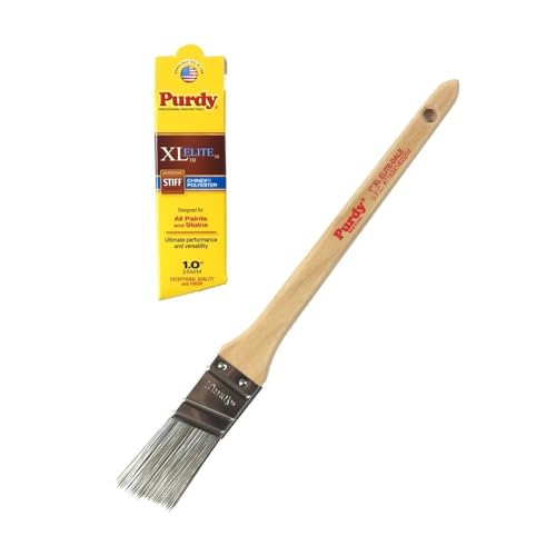 Purdy 144080510 XL Elite Series Dale Angular Trim Paint Brush, 1 inch - Image 1