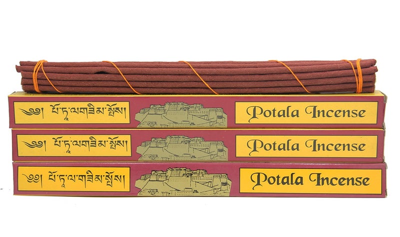 DharmaObjects 3 Box Original Potala Tibetan Traditional Incense Large 60 Sticks