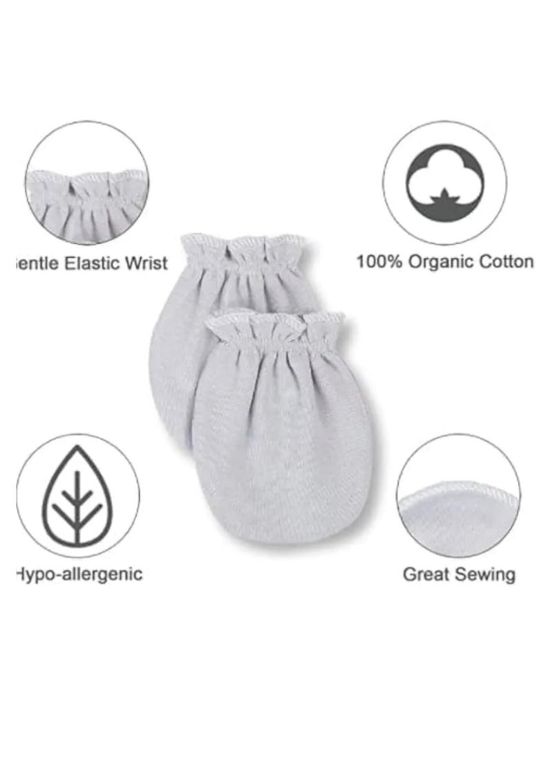 Generic - Baby gloves made of natural and safe materials with a special design to keep hands comfortable (0-6 months) - Image 1
