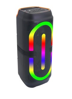 Portable Wireless Bluetooth Gaming Speaker with RGB Light Support USB Micro SD FM Radio AUX Provides High Quality Sound and Built-in Dynamic Lighting (AN-4218)