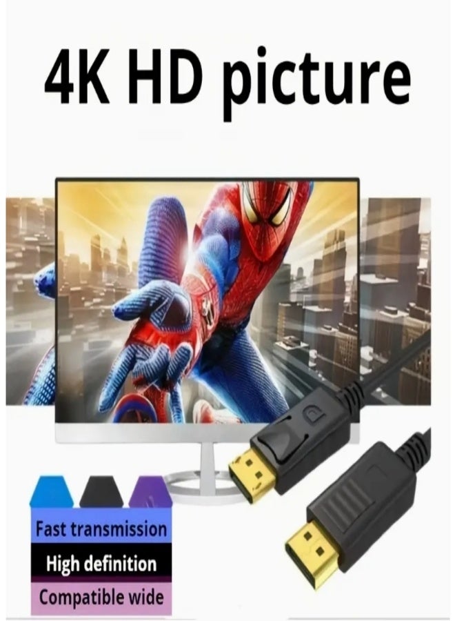 TP-BRIDGE DisplayPort to HDMI Cable 6ft, (1.8m) 4K DP to HDMI Cable Adapter, One-Way DP 1.2 to HDMI 1.4 Cable, Compatible with PC TV Monitor Projector Laptop Dell HP etc - Image 4