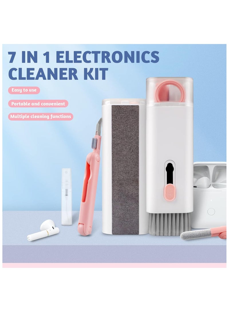 N3 Multifunctional 7 in 1 Electronic Cleaner Kit, mac Keyboard Cleaner Kit,and Keyboard Key Puller and Earbud Cleaner Kit ,Headphone Cleaning Kit, Multicolour - Image 1