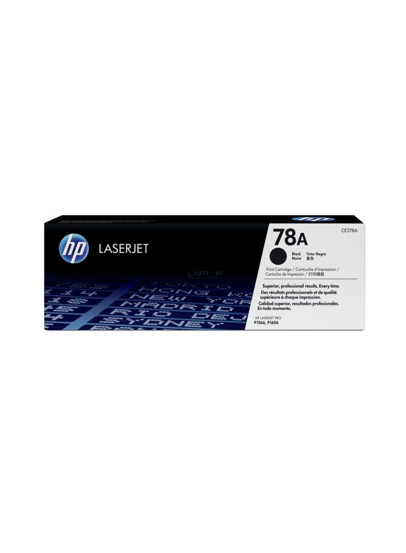 Original HP 78A Black LaserJet Toner Cartridge - CE278A Black