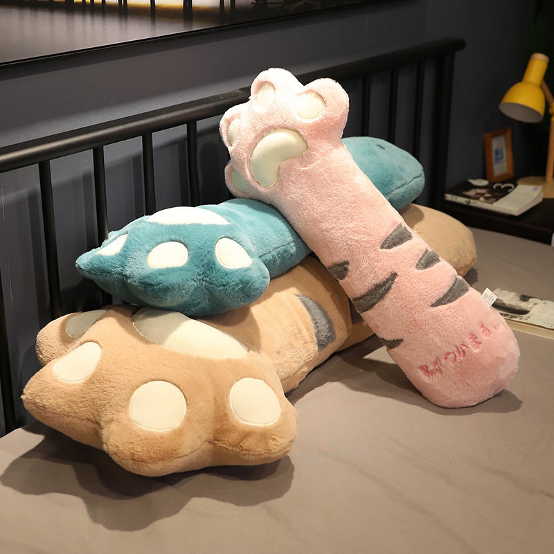 Cute Cat Claw Plush Toy Sleeping Long Pillow Doll Bed Doll Cat Can Add Logo - Image 2