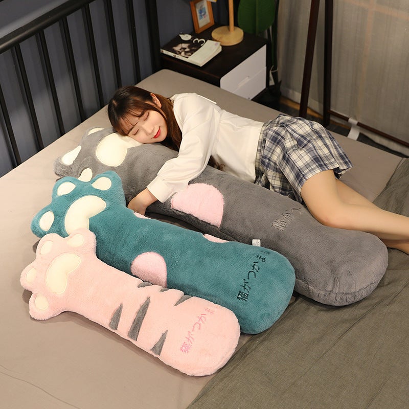 Cute Cat Claw Plush Toy Sleeping Long Pillow Doll Bed Doll Cat Can Add Logo - Image 4