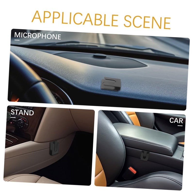 4 Pack Metal Microphone Holder Clips For Car Radio Home Office Stable Fixation - Image 4