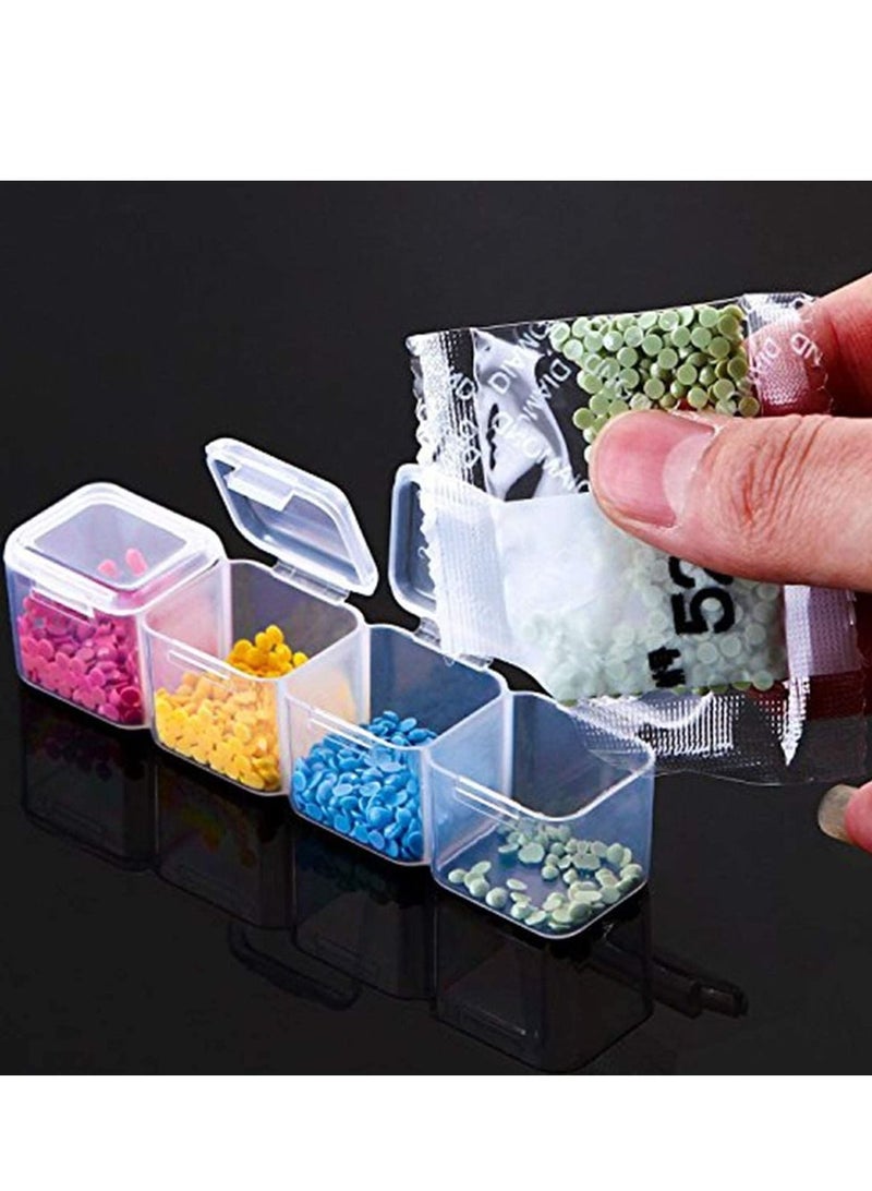 Y&D Diamond Painting Box, Embroidery Storage Case for Rhinestone Accessories, Mosaic kit 28 Grids DIY Art Craft, Nail Diamonds, Bead  - Image 2