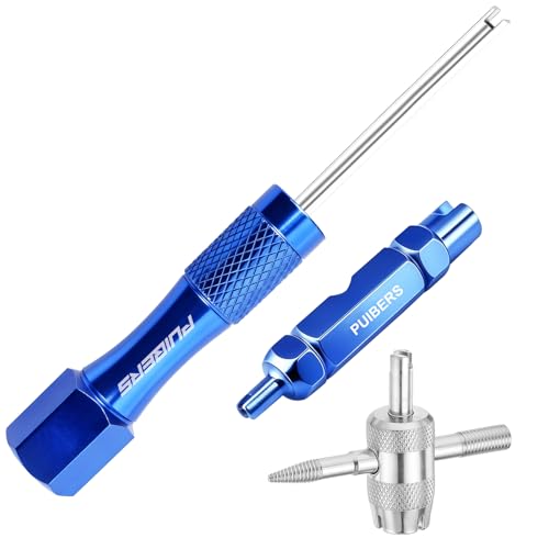 PUIBERS 3Piece Tire Valve Tool Kit for Presta and Schrader - Image 1