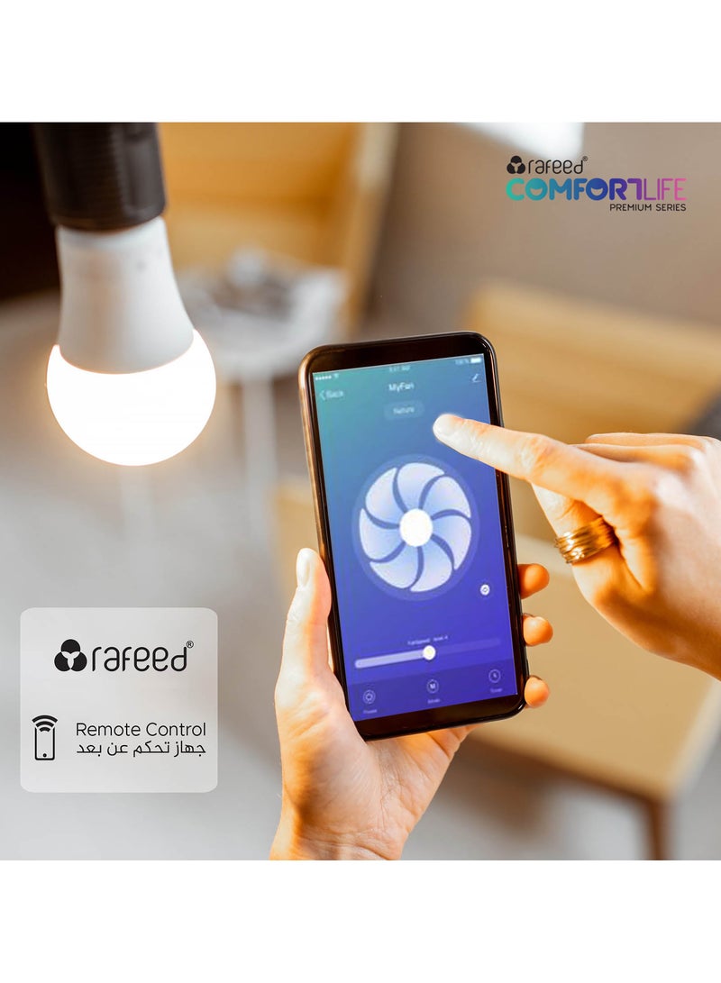 Rafeed Comfortlife Smart RGBWW LED Bulb 9W 800lm, App & Remote Control, Dimmable, Timer Scheduling, iOS & Android Compatible - Image 5