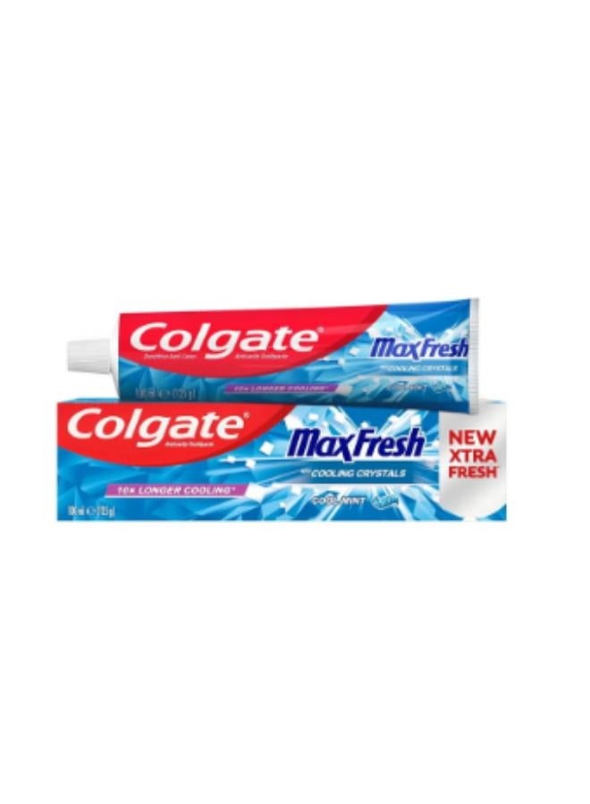 Colgate MaxFresh Cooling Crystals Fluoride Toothpaste Blue 100ml - Image 1