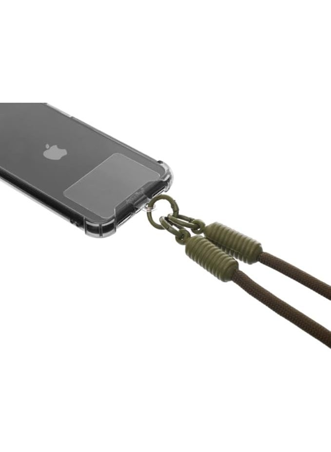 G-Power Soft Nylon Adjustable Detachable Crossbody Cell Phone Lanyard With Secure Metal Clasp Ideal For Hands-Free Outdoor Adventures 60 CM - Olive - Image 2