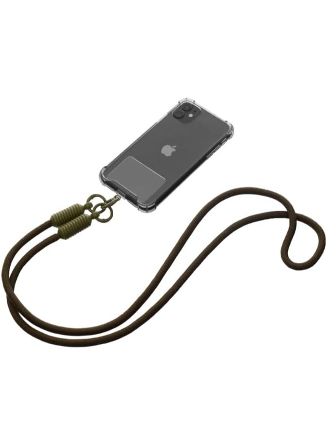 G-Power Soft Nylon Adjustable Detachable Crossbody Cell Phone Lanyard With Secure Metal Clasp Ideal For Hands-Free Outdoor Adventures 60 CM - Olive - Image 1