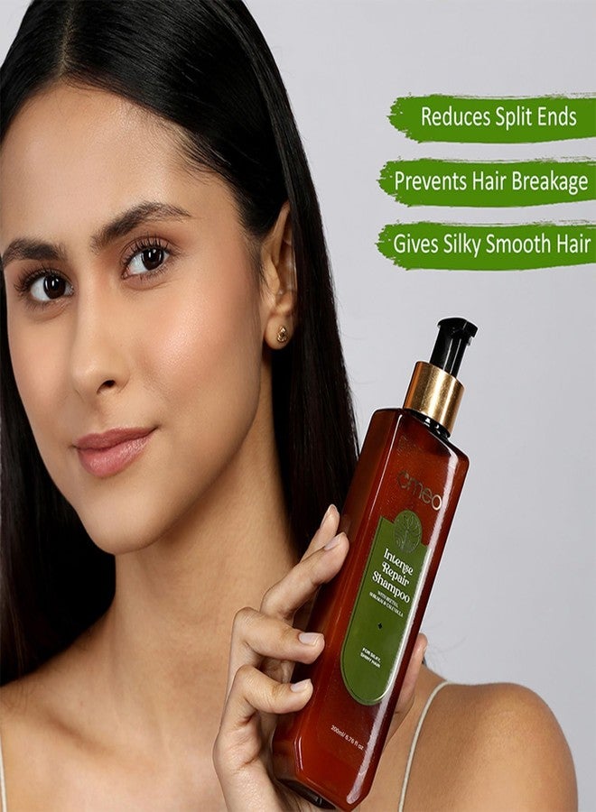 Omeo Intense Repair Shampoo - 200ml (Pack of 2) With Benefits of Reetha, Shikakai, Calendula and Thuja - Daily Use, Gentle Cleansing, Shine & Silky Hair - Image 3